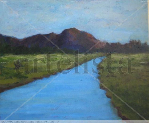 Río Acrylic Canvas Landscaping