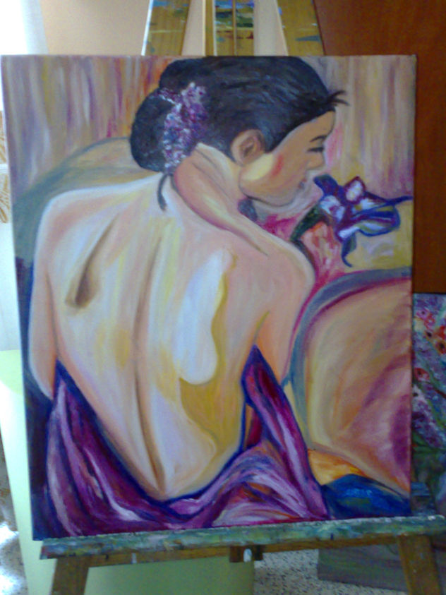 mujer blanca