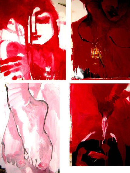 Red woman silence