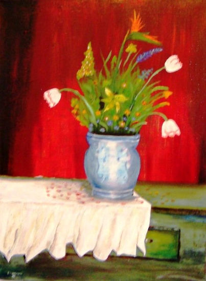 El Florero Oil Canvas Landscaping