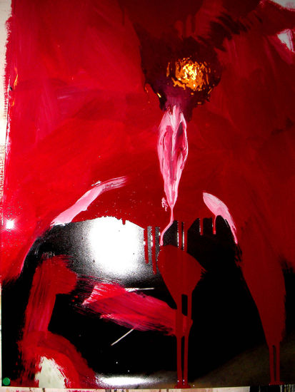 red woman vaginal Industrial Paper Figure Painting