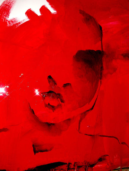 RED WOMAN SILENCE Media Mixta Papel Figura