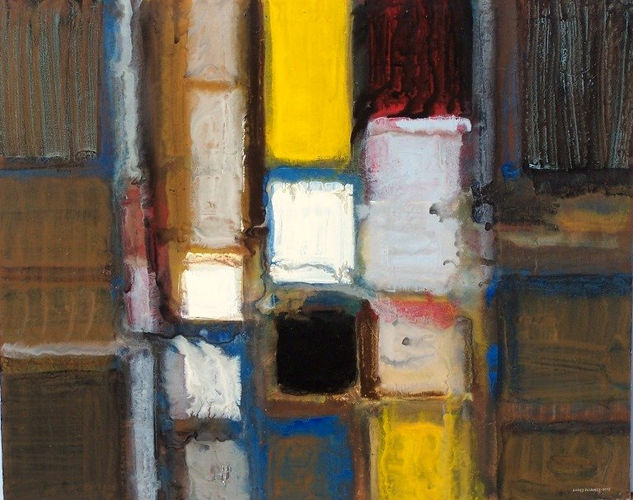 LA EDIFICACIÓN. (Abst. Geométrica) Oil Canvas Others