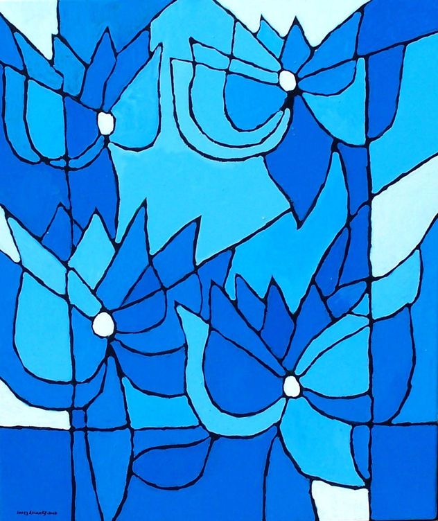 FLORES IV. AZUL.