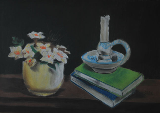 Bodegón Pastel Paper Still Life Paintings