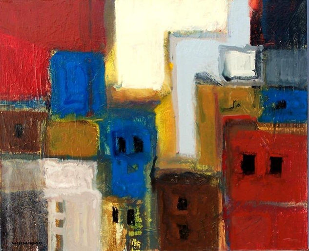 MI PUEBLO. (Abst. Geométrica) Oil Canvas Others