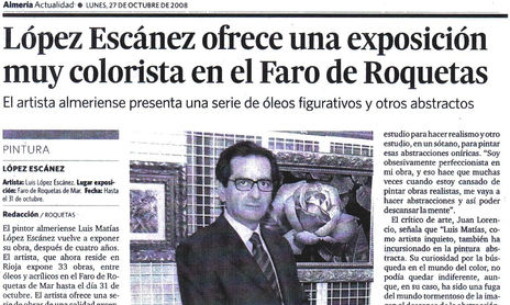 CRÍTICAS-COMENTARIOS., Sobre la obra pictórica de LOPEZ ESCANEZ.