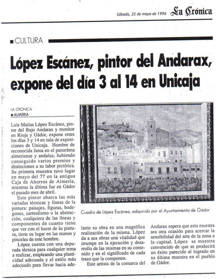 López Escánez, pintor del Andarax. 