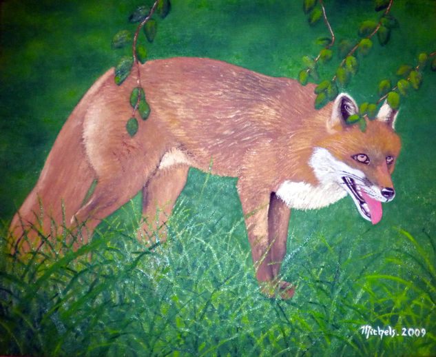 Ein Fuchs Oil Canvas Animals