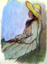Dama victoriana de gris