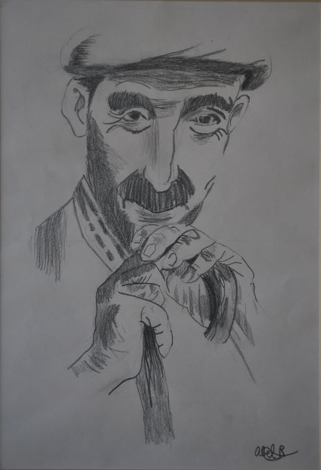 Abuelo con bastón