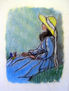 Dama de azul