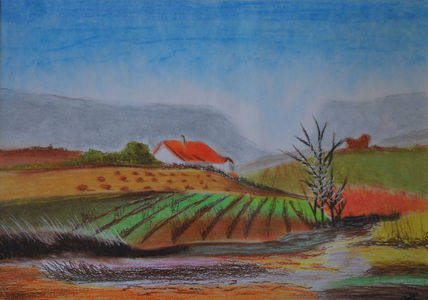 Paisaje con casa