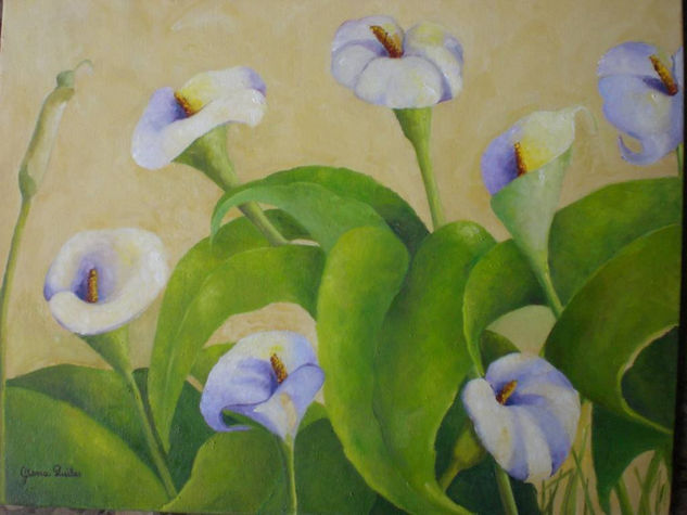 CALAS Oil Canvas Floral Painting