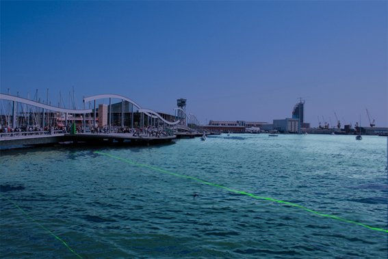 SERIE " TRAZOS EN EL AGUA" PROYECTO AGUA PROPOSICION BARCELONA