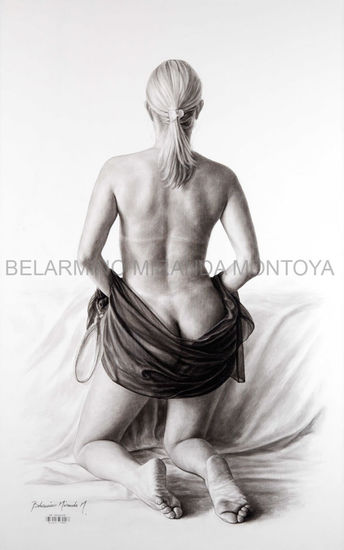 De rodillas Acrylic Canvas Nude Paintings