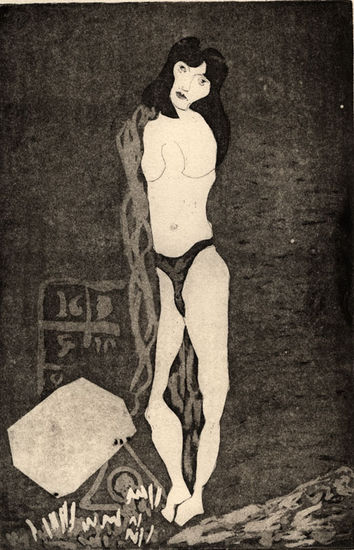 MUJER DE PIÉ Etching Process