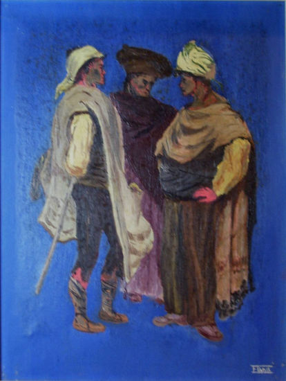 Campesinos de Alicante Oil Canvas Landscaping