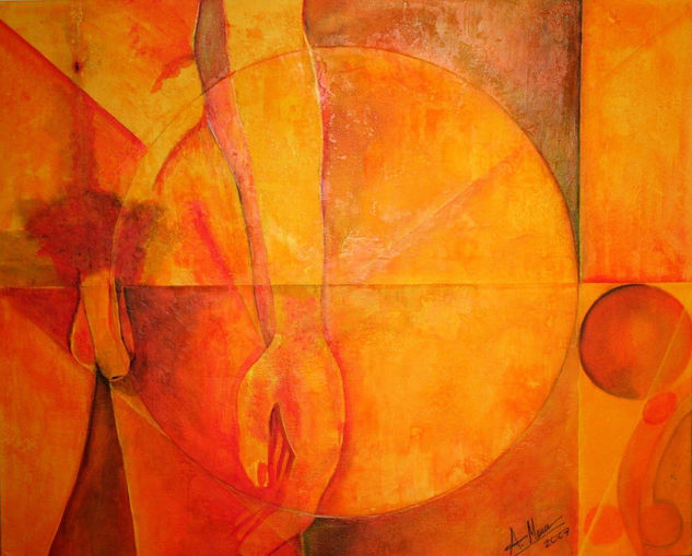 Cálido Horizonte Acrylic Canvas Nude Paintings