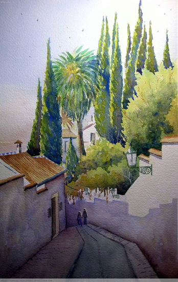 Cuesta del Realejo Watercolour Paper Landscaping