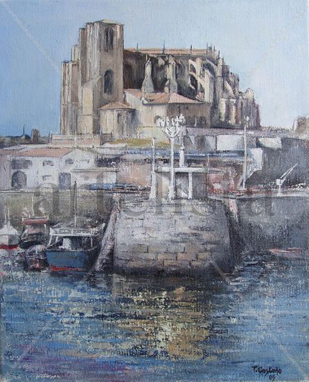 Castro Urdiales-Puerto Oil Canvas Landscaping