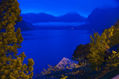 Montañas de Flans en el camino de una noche (Noruega)
