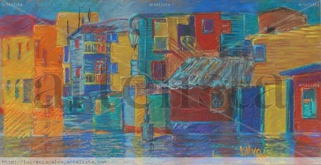 la boca Pastel Paper Landscaping