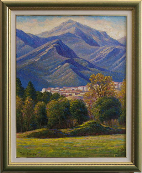 En las montañas Oil Canvas Landscaping