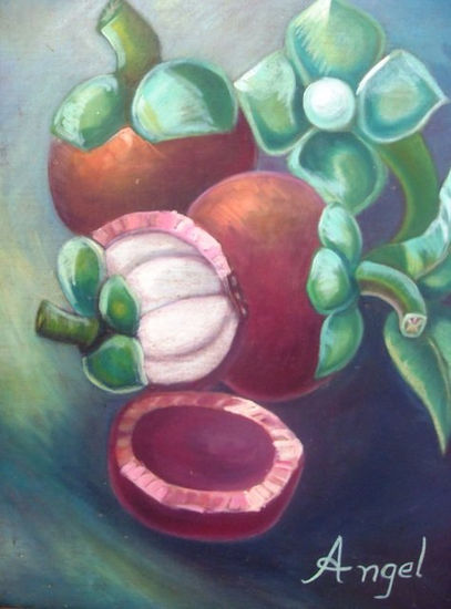 VARIACIONES PICTORICAS DEL MANGOSTINO 1 Oil Canvas Still Life Paintings