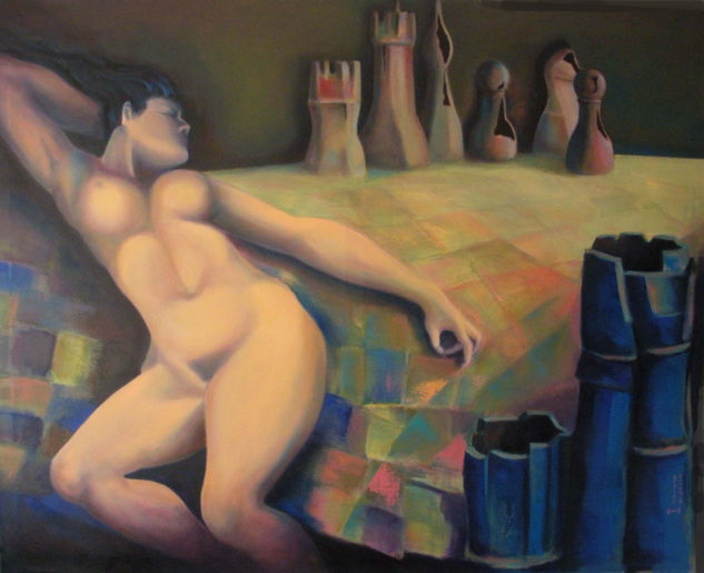 final con torres Oil Canvas Nude Paintings