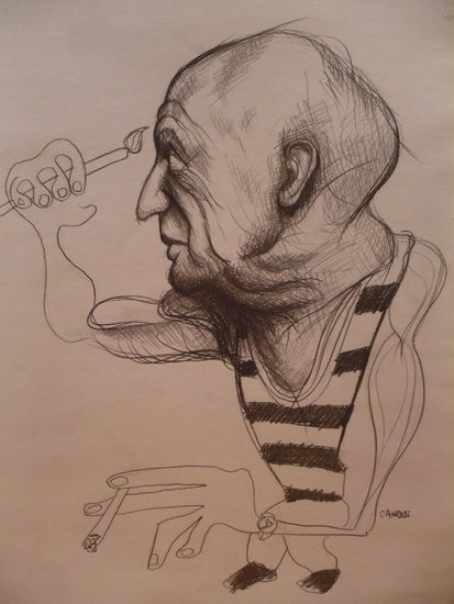 Caricatura de Picasso 