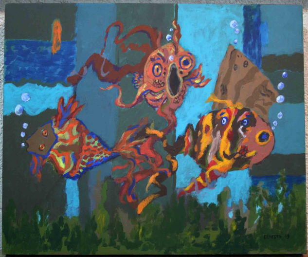 de la serie Acuario III Acrylic Panel Animals