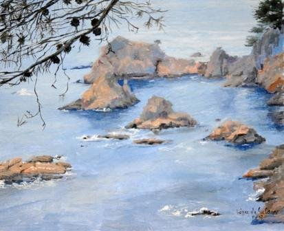 Ses Illetes en azul pastel Oil Canvas Landscaping