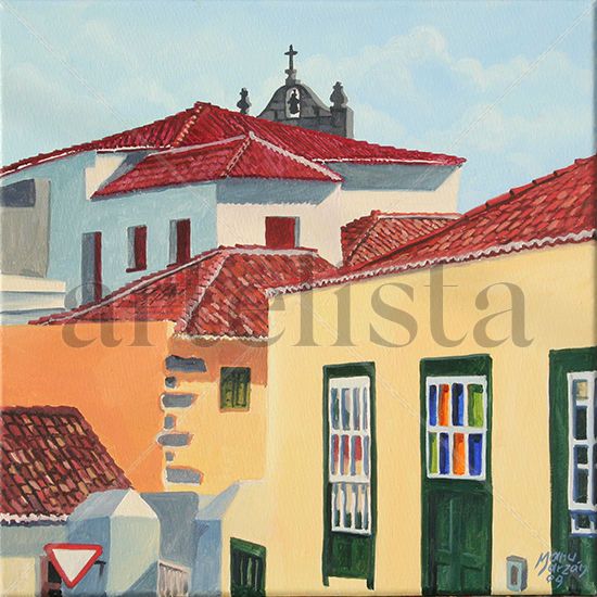 Calle Santa Águeda II Oil Canvas Landscaping