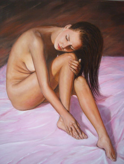 Rosa desnuda Oil Canvas Nude Paintings