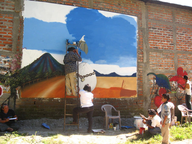 MURAL COLECTIVO HECHO POR MIS ALUMNOS