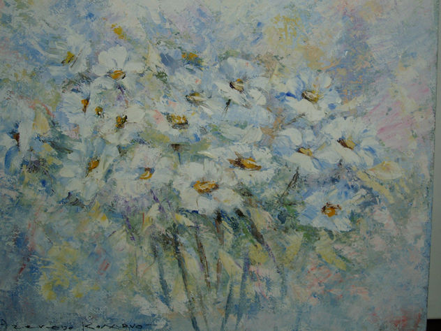 FLORES AL OLEO IMPRESIONISTA