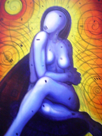 VENUS REVERENTE Oil Canvas Figure Painting