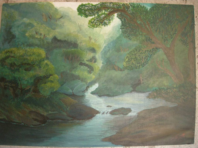 paisaje 1 Acrylic Canvas Landscaping