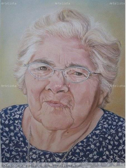 MADRE Pastel Lienzo Retrato