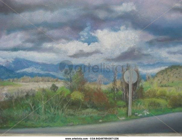 CUESTA DE  SAN FERNANDO Pastel Paper Landscaping