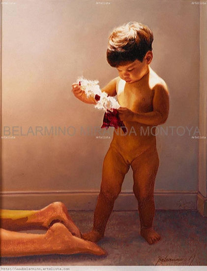 De la serie (madre, hija y espíritu) Oil Canvas Nude Paintings