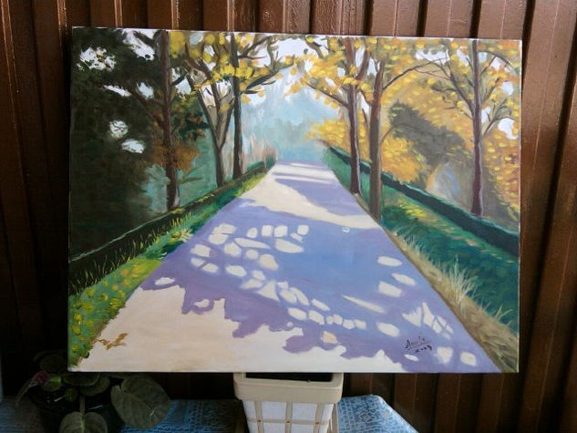 57-LARGO PASEO Oil Canvas Landscaping