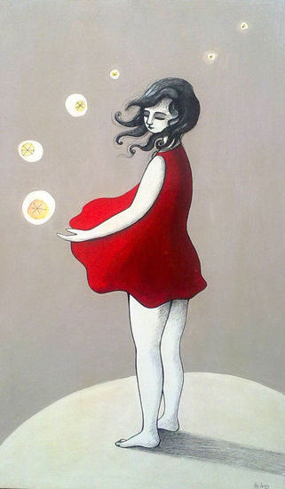 La intuición II Acrylic Panel Figure Painting