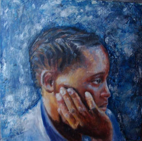 Mirando hacía delante Oil Canvas Figure Painting