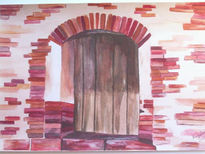 Puerta en rojo