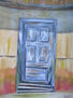 puerta en azul