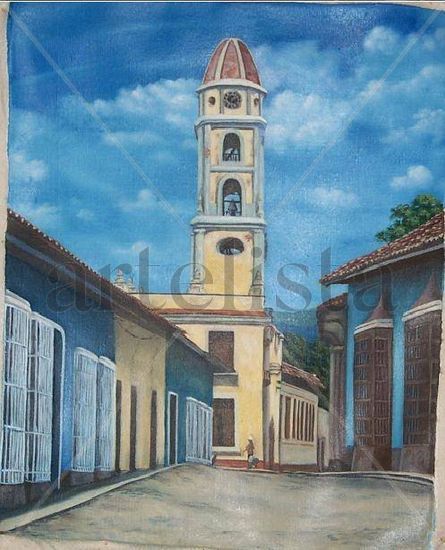 Iglesia de trinidad Oil Canvas Landscaping