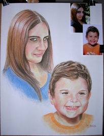 Retratos en pastel