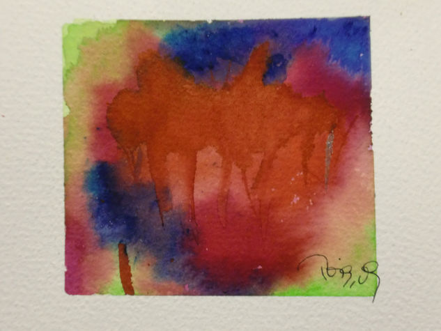 BOSQUE AL ATARDECER Watercolour Paper Landscaping